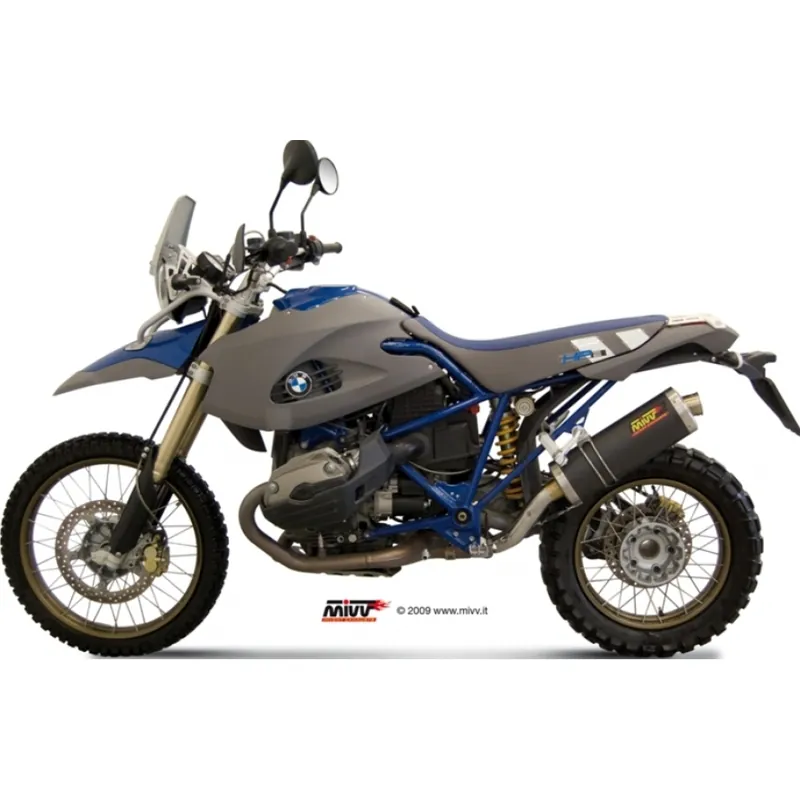 Auspuffanlage Mivv SLIP-ON Titan Oval Sport für BMW R GS HP2 Enduro 1200 ccm Bj. 2006 - 2008 Nur Für Kurze Zeit
