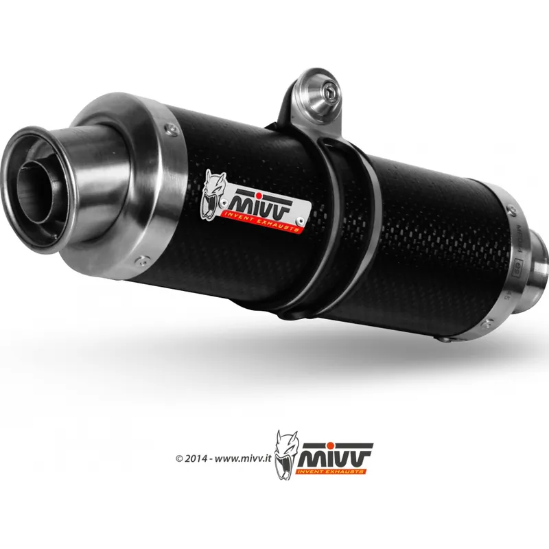 Auspuffanlage Mivv SLIP-ON Carbon GP Sport für Kawasaki Ninja R 250 ccm Bj. 2008 - 2012 Nur Für Kurze Zeit