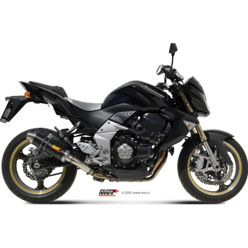 Neu Auspuffanlage Mivv 2 SLIP-ON Carbon GP Sport für Kawasaki Z SX 1000 ccm Bj. 2007 - 2009