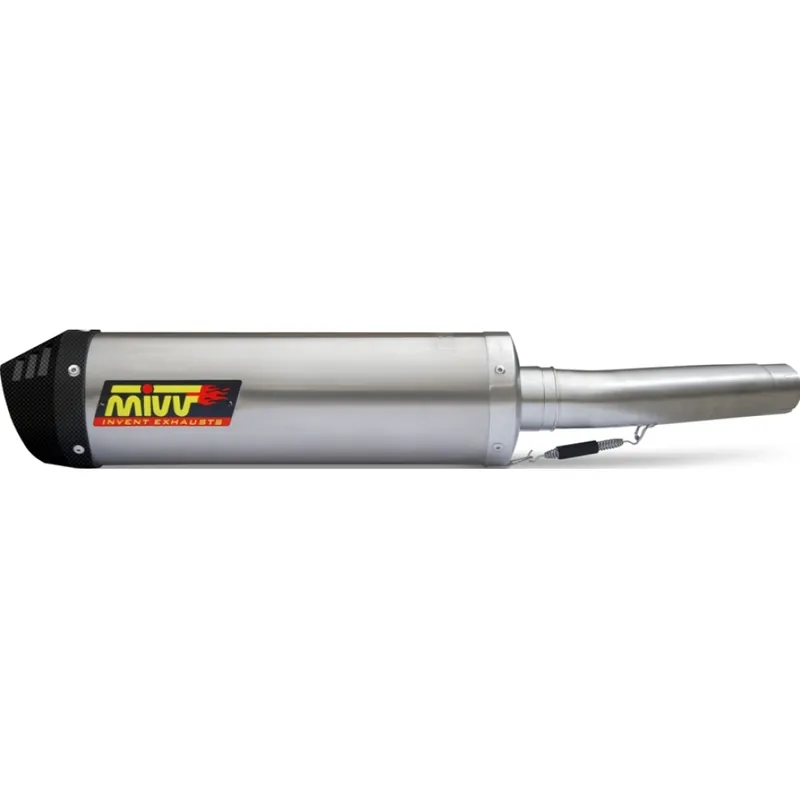 Auspuffanlage Mivv 2 SLIP-ON Titan mit Carbon Kappe Oval Sport für Kawasaki Z SX 1000 ccm Bj. 2007 - 2009 Abverkauf