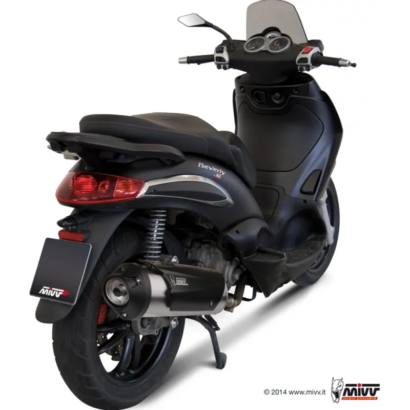 Knallerangebot Auspuffanlage Mivv Komplettanlage 1x1 Edelstahl Urban für Piaggio Beverly 250 / 300 ccm