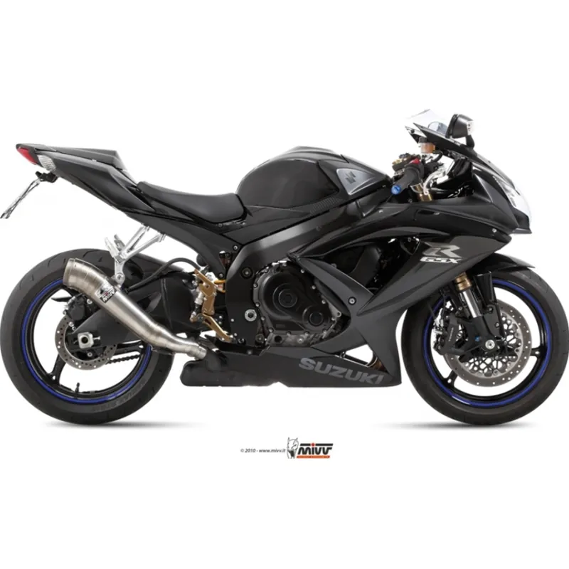 Auspuffanlage Mivv SLIP-ON Edelstahl Ghibli Sport für Suzuki GSX R 600 / 750 ccm Bj. 2008 - 2010 Markenprodukt