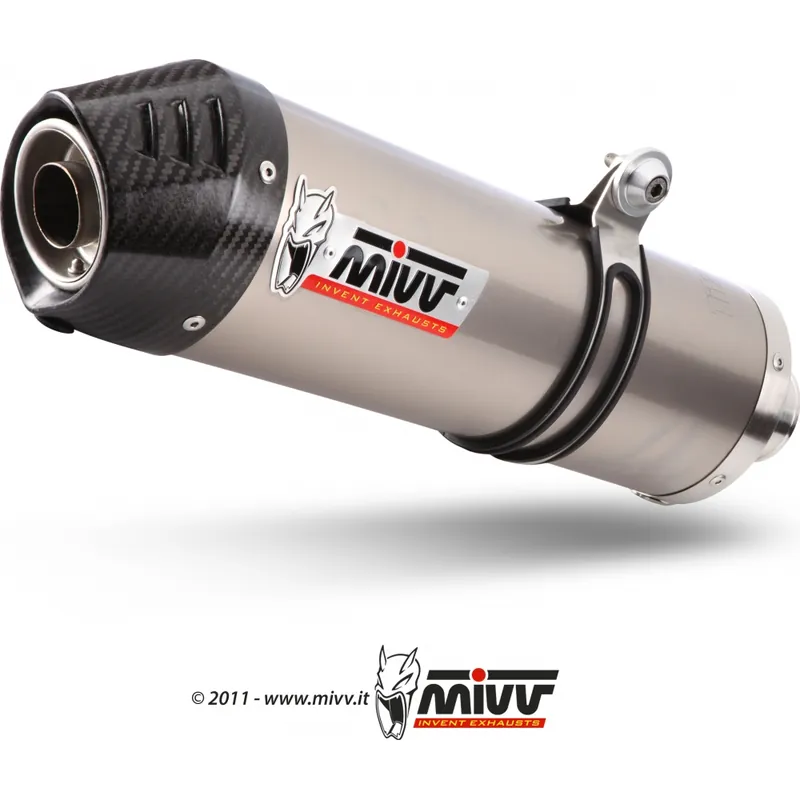 Auspuffanlage Mivv SLIP-ON Titan mit Carbon Kappe Oval Sport für Suzuki DL V-Strom 650 ccm Bj. 2004 - 2006 Sale