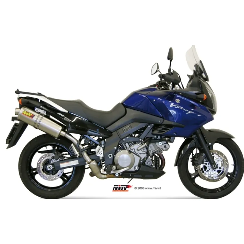 Jetzt Bestellen Auspuffanlage Mivv 2 SLIP-ON Titan Oval Sport für Suzuki DL V-Strom ABS 1000 ccm Bj. 2002 - 2013