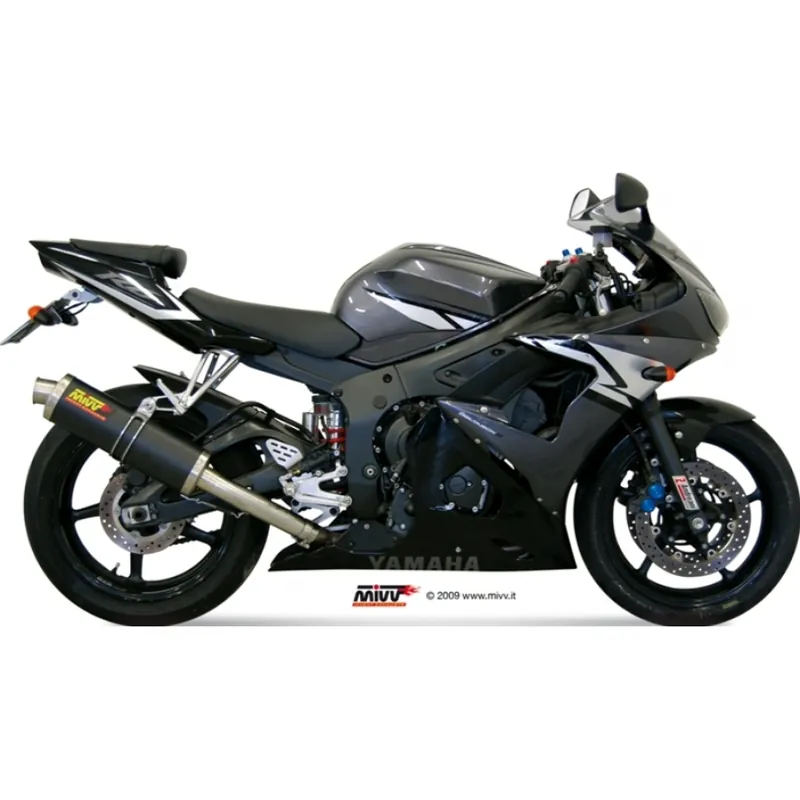 Auspuffanlage Mivv SLIP-ON Titan Oval Sport für Yamaha YZF-R6 600 ccm Bj. 2003 - 2005 Zertifiziert