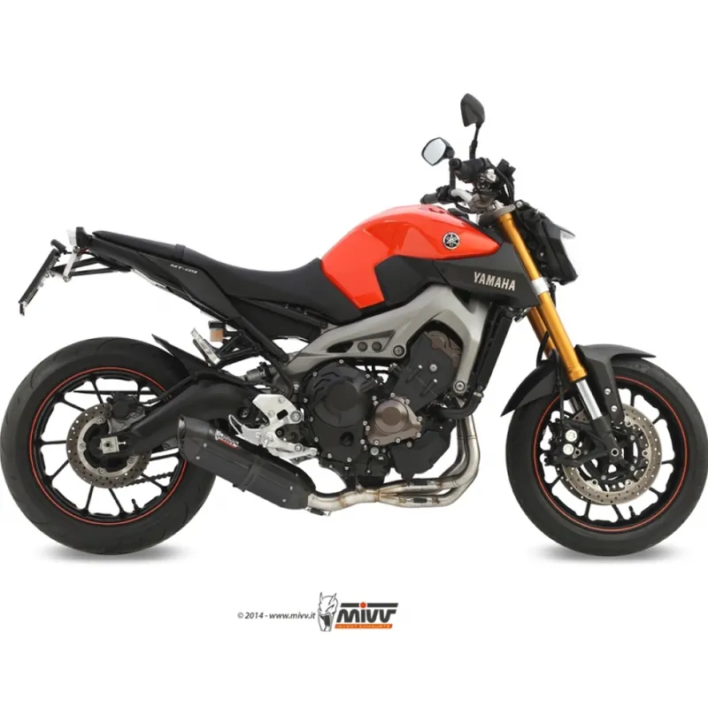 Angebot Auspuffanlage Mivv Komplettanlage 3x1 Edelstahl schwarz Suono Sport für Yamaha MT-09 847 ccm Bj. 2014 - 2015