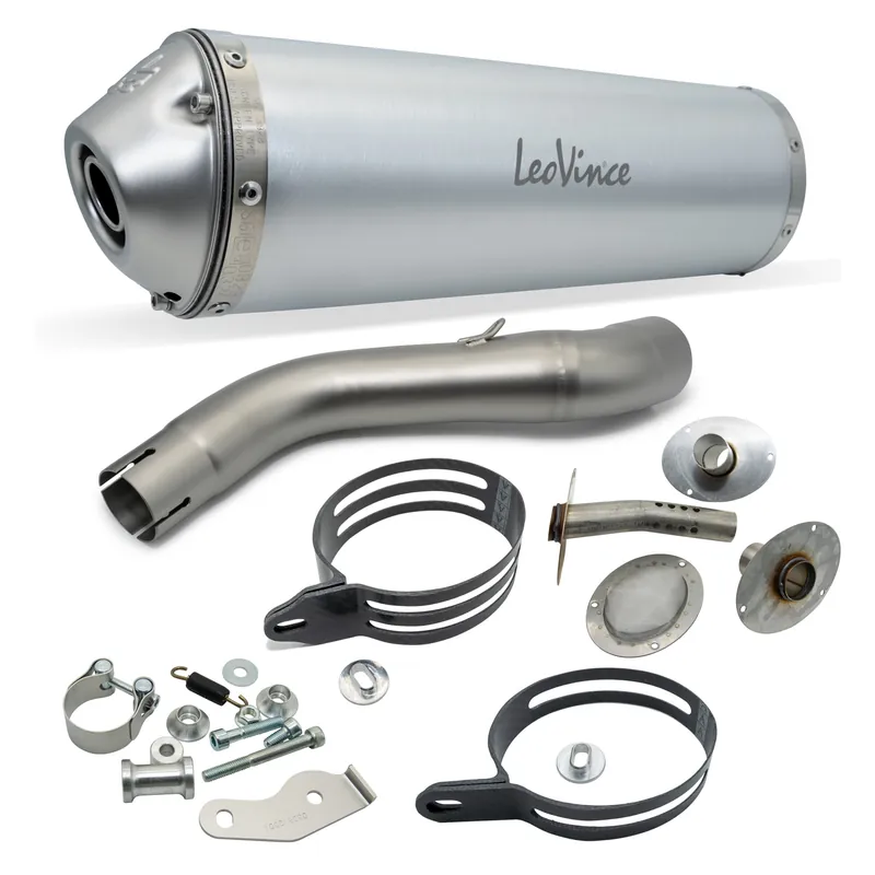Preisknaller Endschalldämpfer LeoVince LV-X mit Zulassung, Aluminium für Kawasaki KFX 400 Bj. 2003 - 2006 / Suzuki LTZ Bj. 2003 - 2008