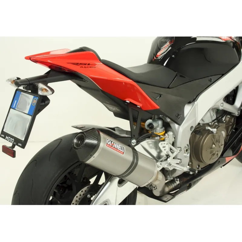 Echt Auspuffanlage Giannelli Ipersport Slip On Titan mit Carbonendkappe mit ABE für Aprilia