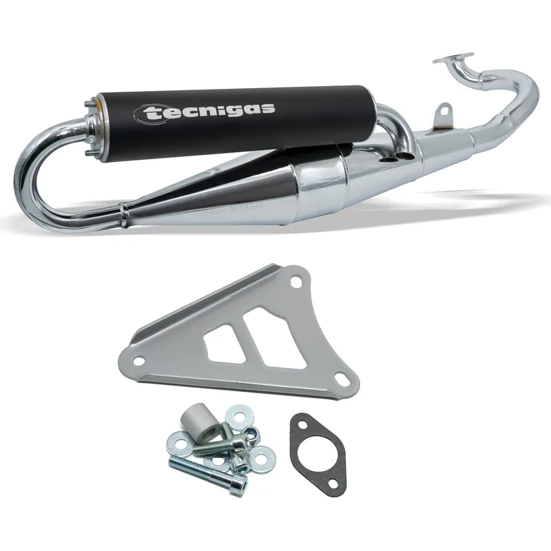 Auspuff Tecnigas Next-R Chrom für Minarelli 100 2T Preisknaller