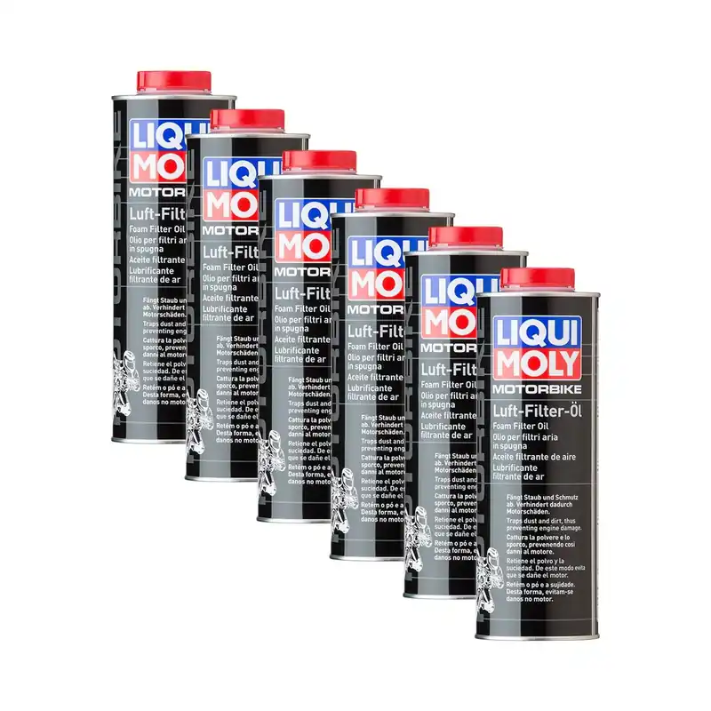 6x Liqui Moly 3096 Motorbike Luftfilteröl Motorrad 1L Echt