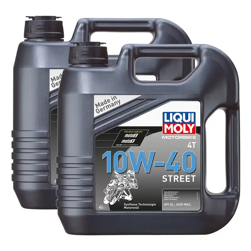 2x Liqui Moly 1243 Motorbike 4T Motorrad Racing Moto Street Motoröl 10W-40 4L Knallerangebot