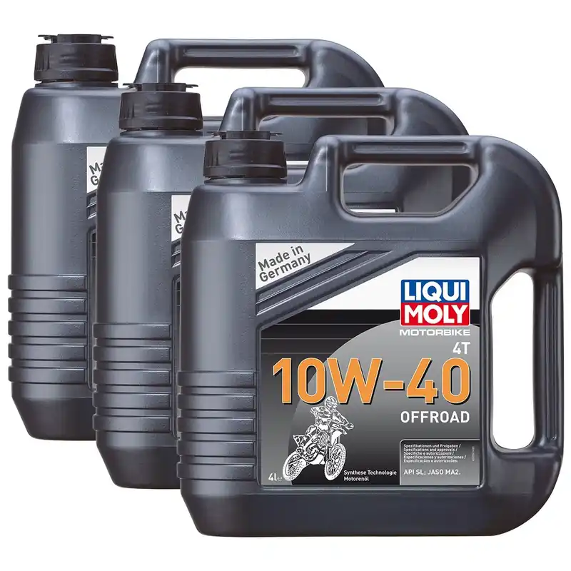 3x Liqui Moly 3056 Motorbike 4T Motoröl Offroad 10W-40 4L Online Kaufen