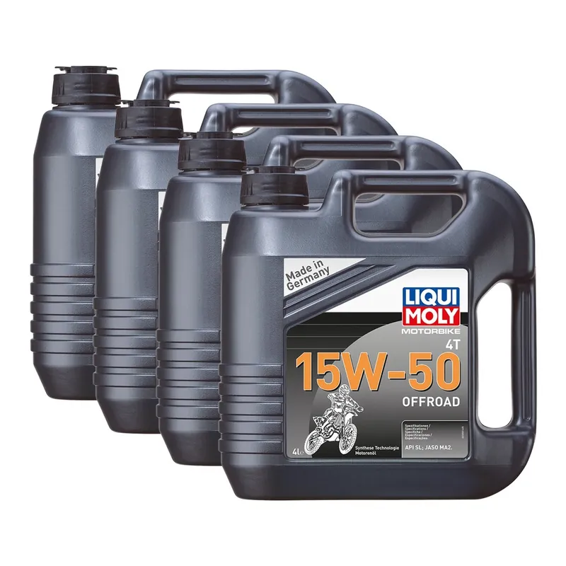 Kracherpreis 4x Liqui Moly 3058 Motorbike 4T Motoröl Offroad 15W-50 4L
