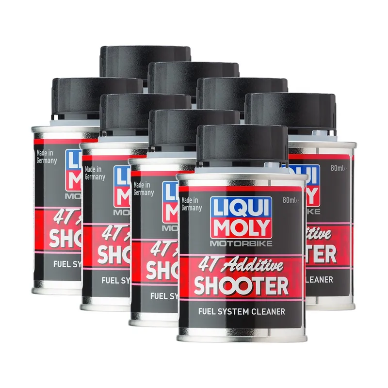 8x Liqui Moly 3824 Motorbike 4T Motorrad Shooter Benzin Additiv Schutz 80ml Markenware