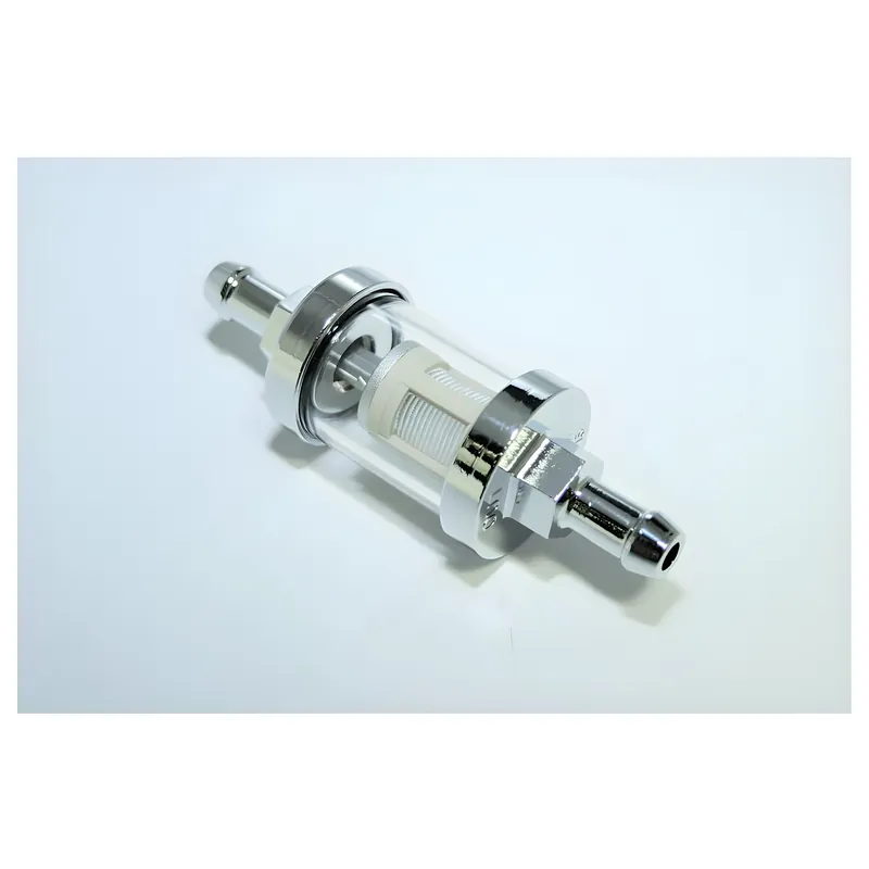 Top-Angebot Benzinfilter Chrom/Glas, Anschlußweite