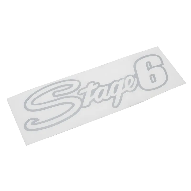 Beliebt Aufkleber Stage6, geplottet, Stage6, 20x6cm, silber