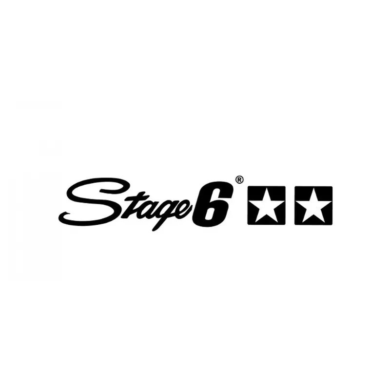 Aufkleber Stage6, geplottet, Stage6 und Sterne, 25x4,5cm, schwarz Heißes Angebot