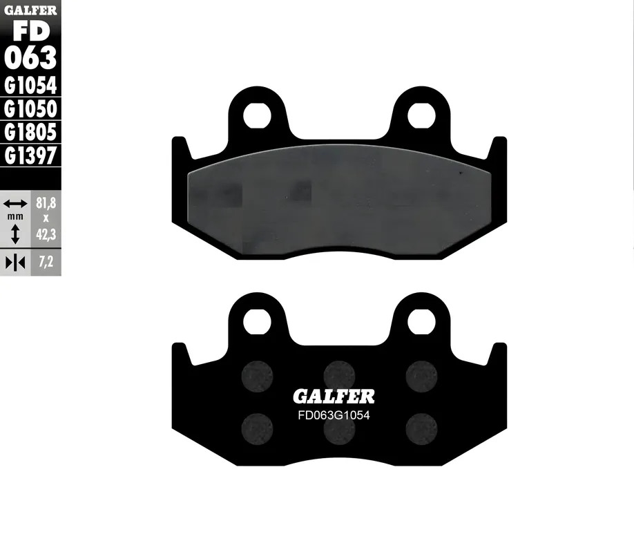 Nur Für Kurze Zeit Bremsbeläge Set Galfer FD063G1054 & MF051G2165 vorne & hinten für Honda NHX Lead 110 ccm