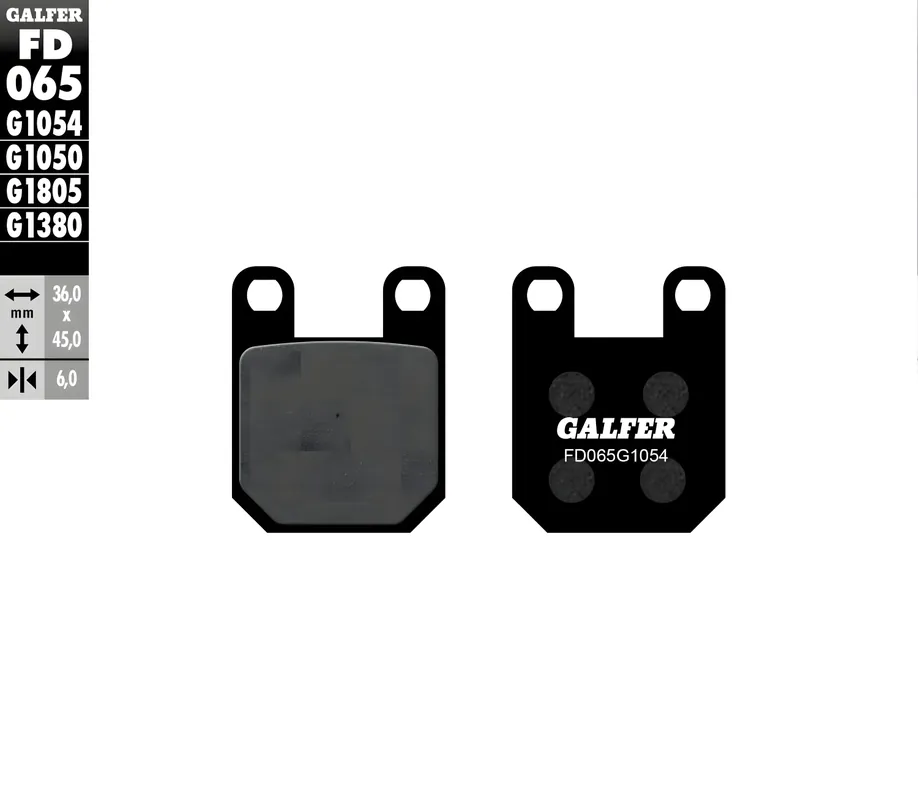 Preisreduziert Bremsbeläge Set Galfer FD065G1054 & MF002G2165 vorne & hinten für Peugeot Vivacity 100 ccm