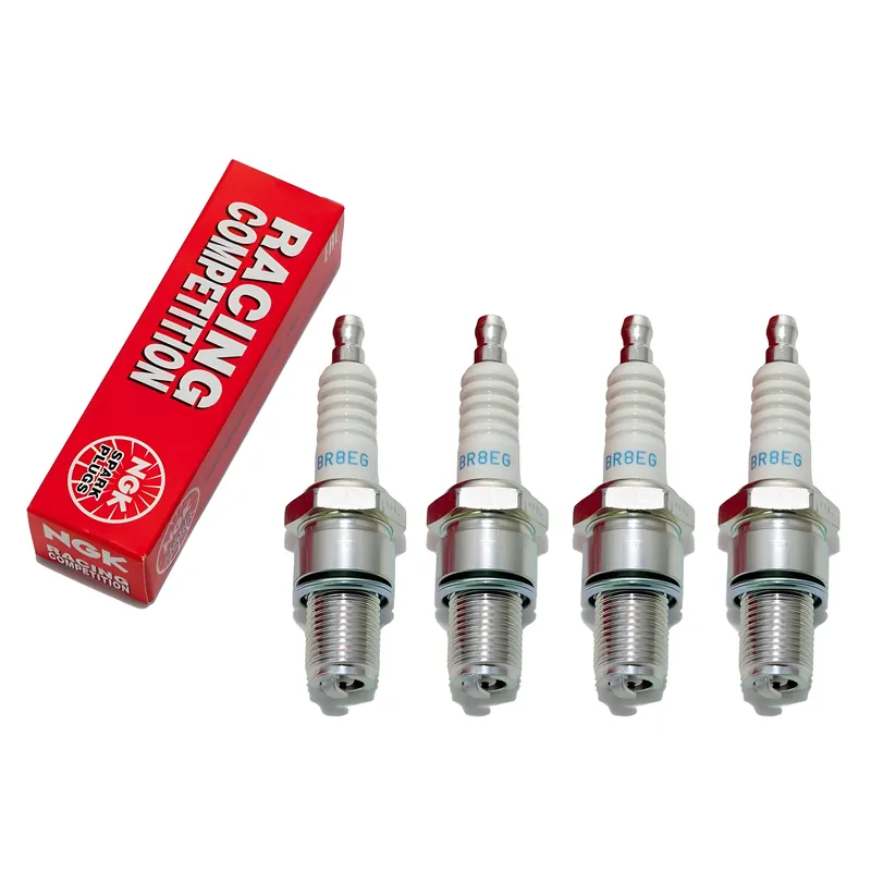 Zündkerzen Set NGK 4x BR8EG Racing-Zündkerze / Rennzündkerze entstört, 19,0mm Langgewinde Ø 14,0mm, 3130 / 3992 Preiswert