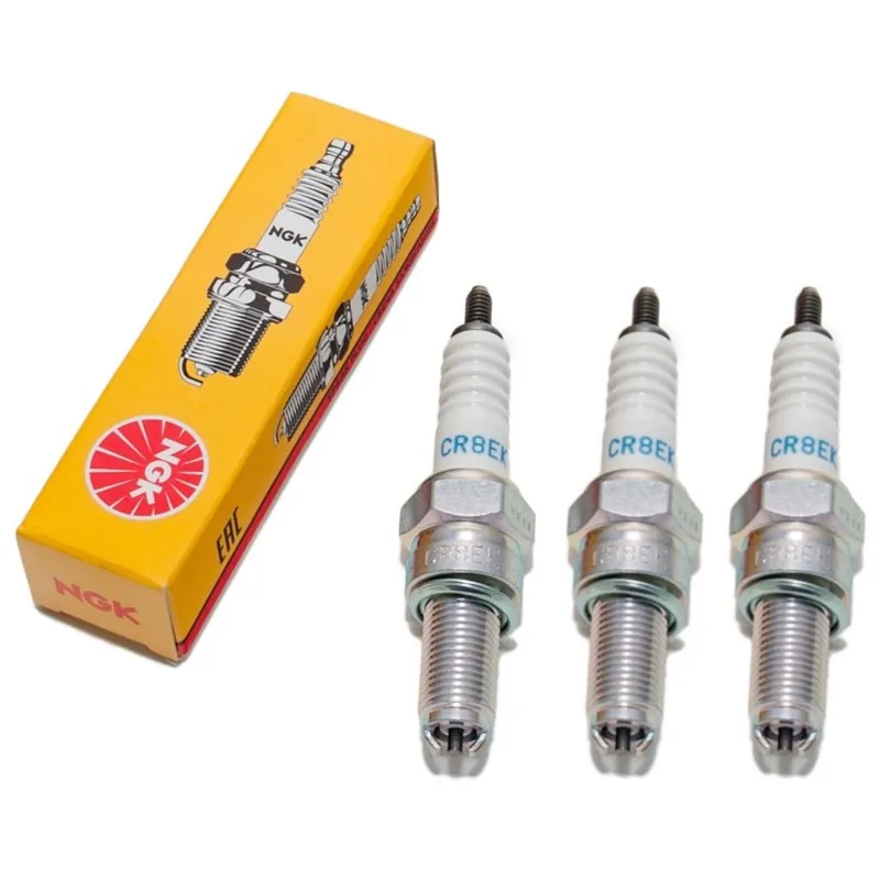 Zündkerzen Set NGK 3x CR8EK Zündkerze entstört, 19,0mm Langgewinde Ø 10,0mm 2-Massen-Elektrode, 3478 Online Kaufen
