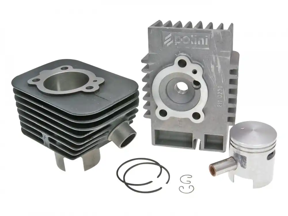 Preis Gesenkt Zylinderkit Polini Grauguss Racing 63ccm 12mm Kolbenbolzen für Piaggio Si, CBA, Eco, Bravo