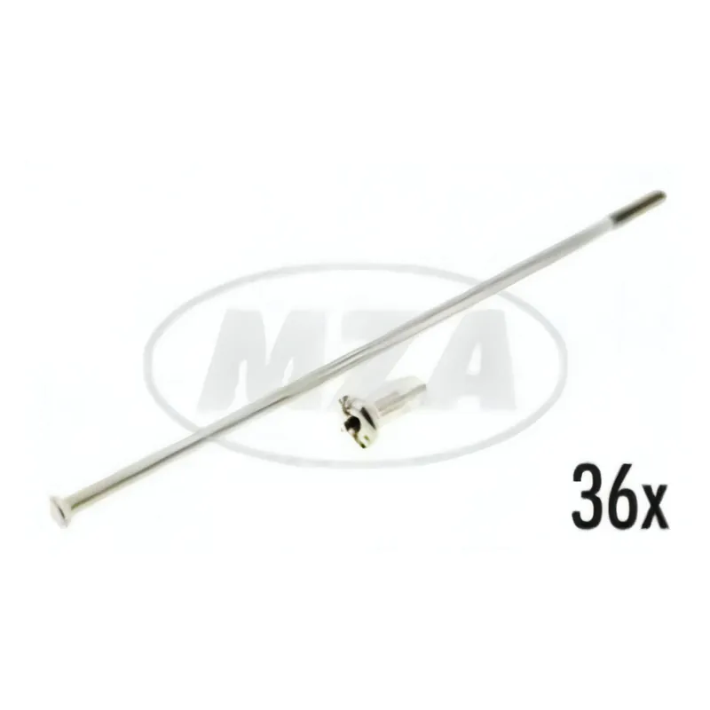 MZ Edelstahlspeichensatz m. Nippel, je 36x - M4-148 mm - für 18 Zoll - Felge - ETZ / TS 125, 150, 250, 250 / 1 Sonderangebot