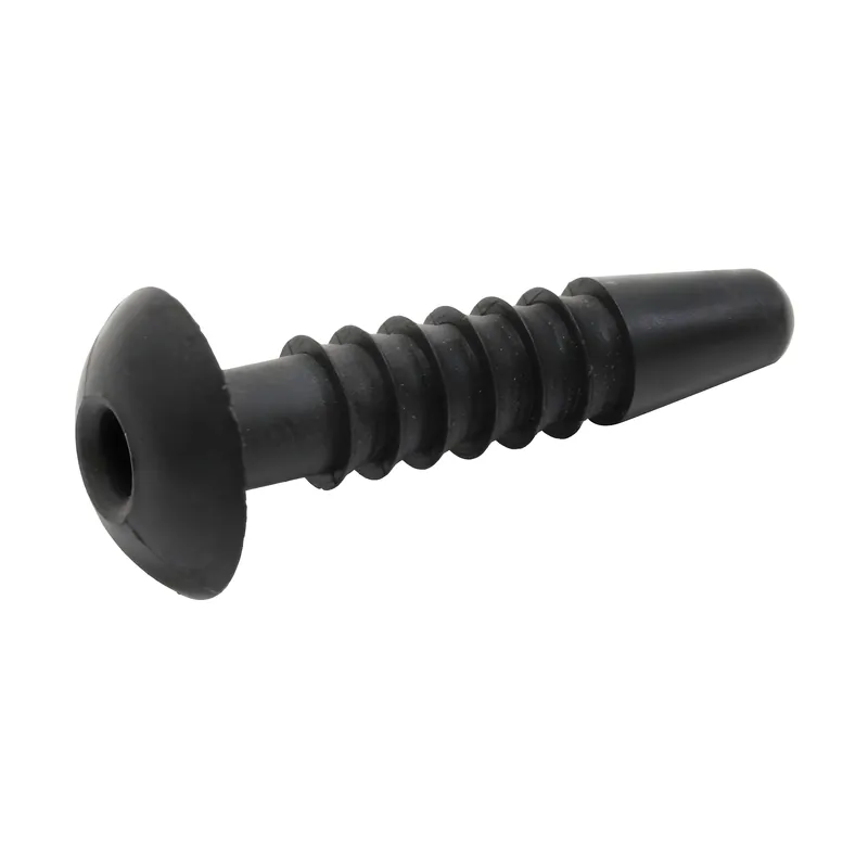 Echt Stopfen, Treibstift - schwarzer Kunststoff - Länge über alles ca. 42 mm, für ø 6,5 mm Bohrung
