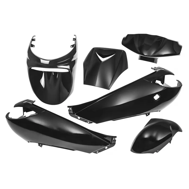 Verkleidungskit 6-teilig MXT Verkleidung, schwarz metallic für Peugeot Vivacity 50-100ccm bis Bj. 2008 Beliebt