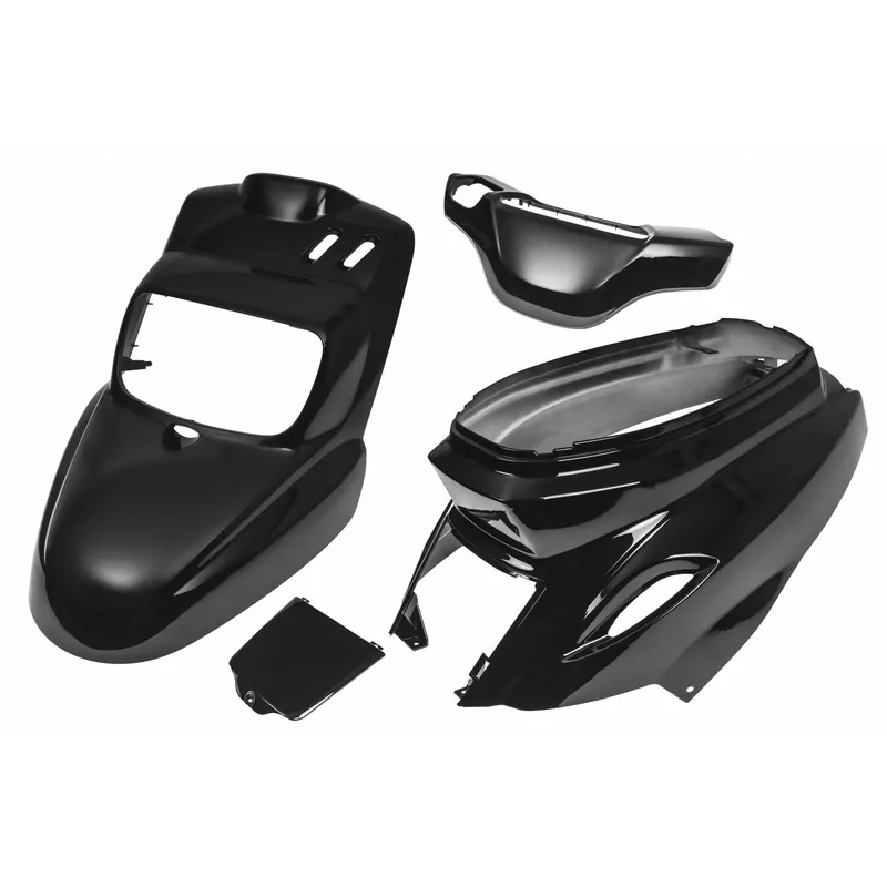 Verkleidungskit 4-teilig MXT Verkleidung, schwarz metallic für MBK Booster / Yamaha BWS ab Bj. 2004 Markenware