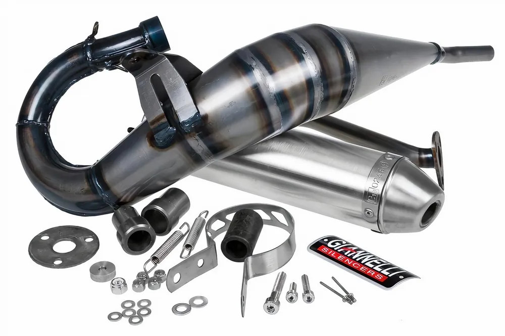 Auspuffanlage Giannelli Enduro mit Zulassung, Aluminium für Rieju MRX / RR Schneller Versand