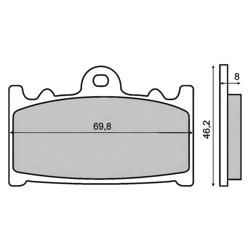 Schneller Versand Bremsbeläge vorne RMS für Suzuki GSX 400 Katana Bj. 1989>
