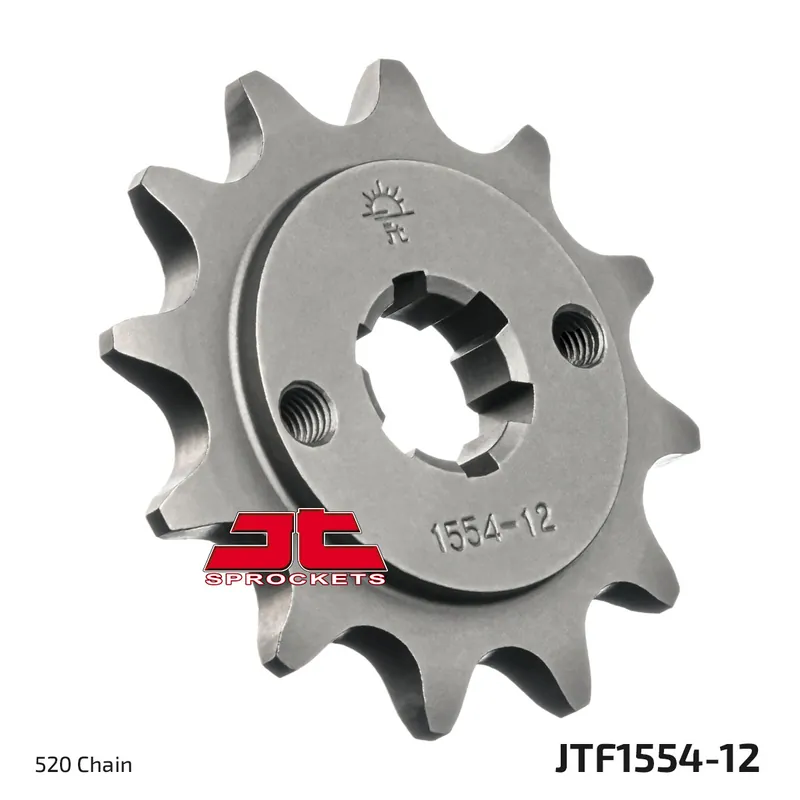 Ritzel JT Sprockets 520 12Z grobverzahnt Innendurchmesser 16mm / 20mm für Hyosung GV Aguila Classic, Yamaha YFM Blaster N DXS DXW Moto 4 GT i Naked GD Beliebt