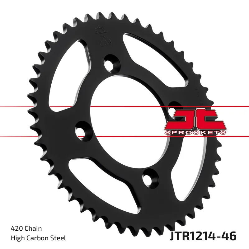 Kettenrad JT Sprockets 420 46Z Innendurchmesser 80mm Lochkreis 100mm für Honda XR R CRF F CR 70 - 110 ccm Bj. 1982 - 2021 Sichere Zahlung