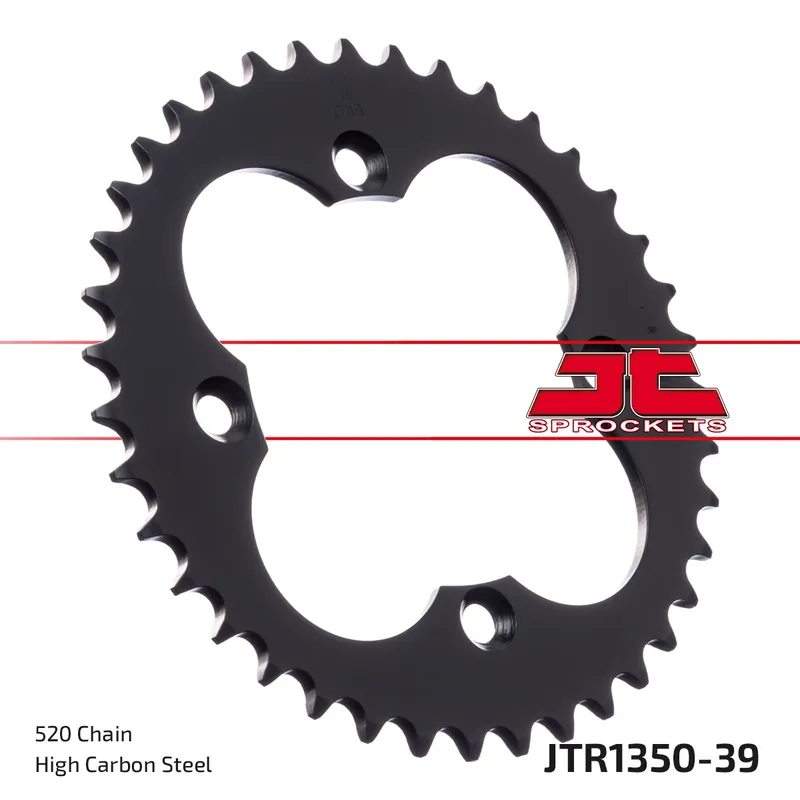 Kettenrad JT Sprockets 520 39Z Innendurchmesser 110mm Lochkreis 130mm für Beeline Bestia 5.5 Onroad LOF Supermoto, Adly Hurricane S Honda TRX EX Sportrax Preiswert