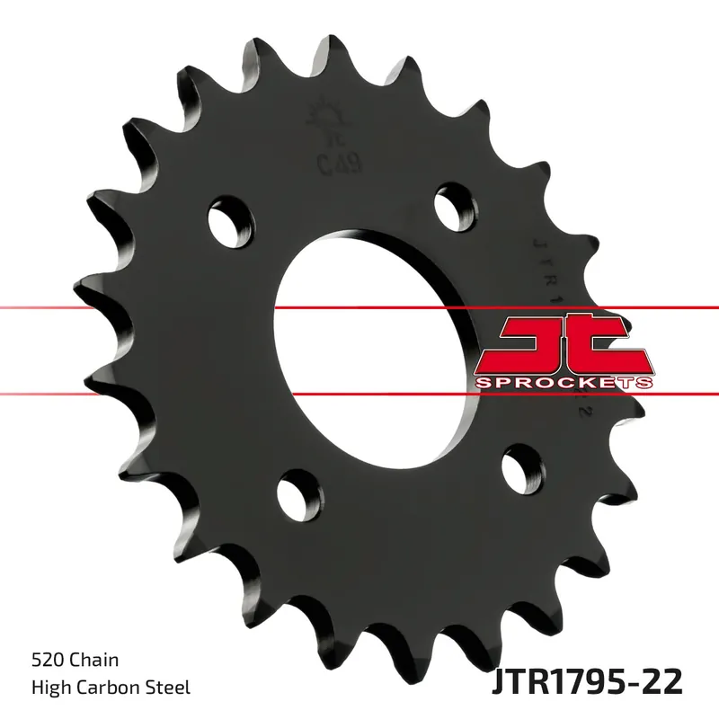 Kettenrad JT Sprockets 520 22Z Innendurchmesser 44mm Lochkreis 70mm für Suzuki LT-Z Quadsport LT, Kawasaki KFX 80 / 90 ccm Mega-Angebot