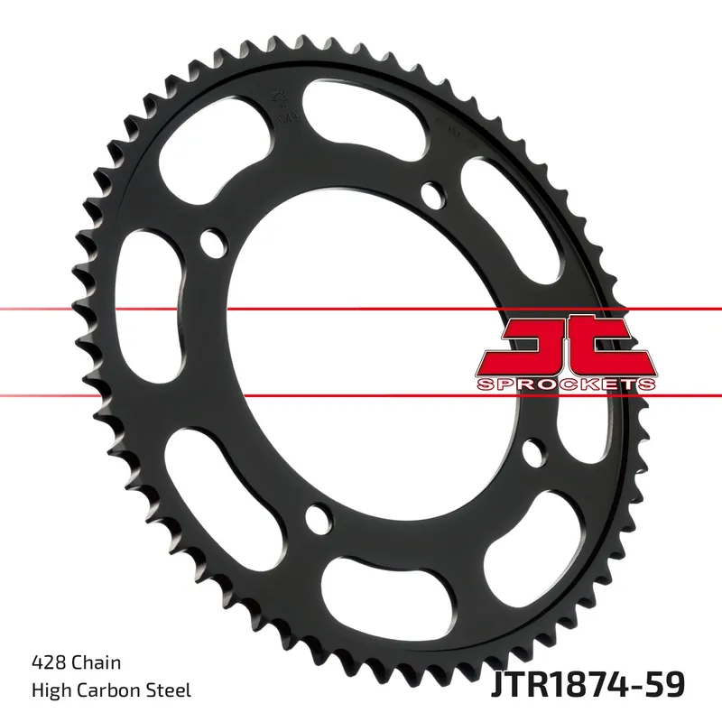 Neu Kettenrad JT Sprockets 428 59Z Innendurchmesser 125mm Lochkreis 145mm für Yamaha XVS Drag Star Dragstar 125 / 250 ccm Bj. 2000 - 2004