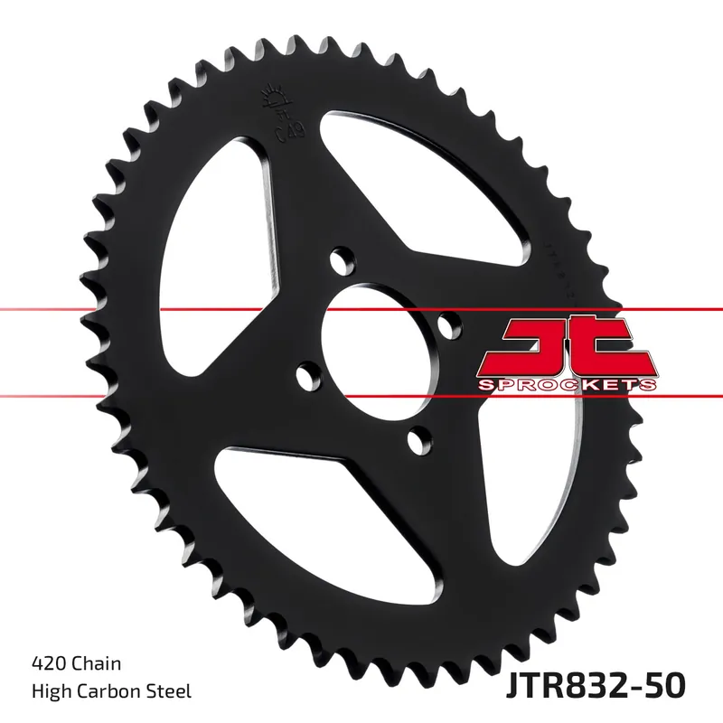 Sonderangebot Kettenrad JT Sprockets 420 50Z Innendurchmesser 44mm Lochkreis 60mm für Yamaha DTR RDM DT LC 2 FS1 DTM DTLC TY M FS SE 50 / 80 ccm