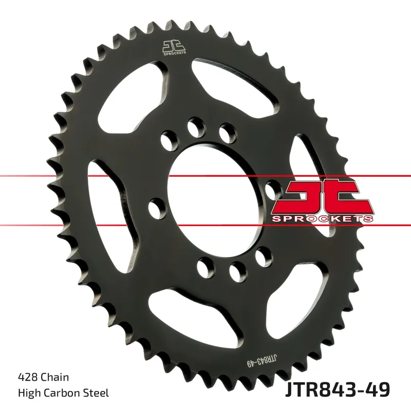 Top-Seller Kettenrad JT Sprockets 428 49Z Innendurchmesser 62mm Lochkreis 80mm für Yamaha DT LC 2 LC-2 MX 80 - 175 ccm Bj. 1978 - 1984