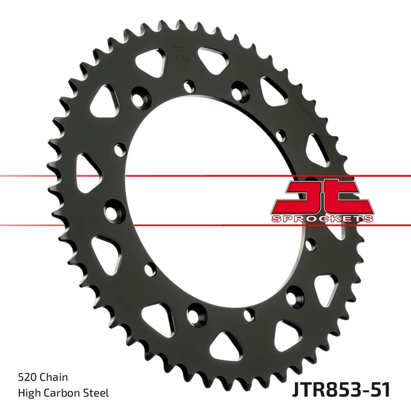 Echt Kettenrad JT Sprockets 520 51Z Innendurchmesser 152mm Lochkreis 175mm für Explorer Trasher 2 Supermoto, Yamaha TT R YFM Warrior ER Moto 4 FW Big Bear