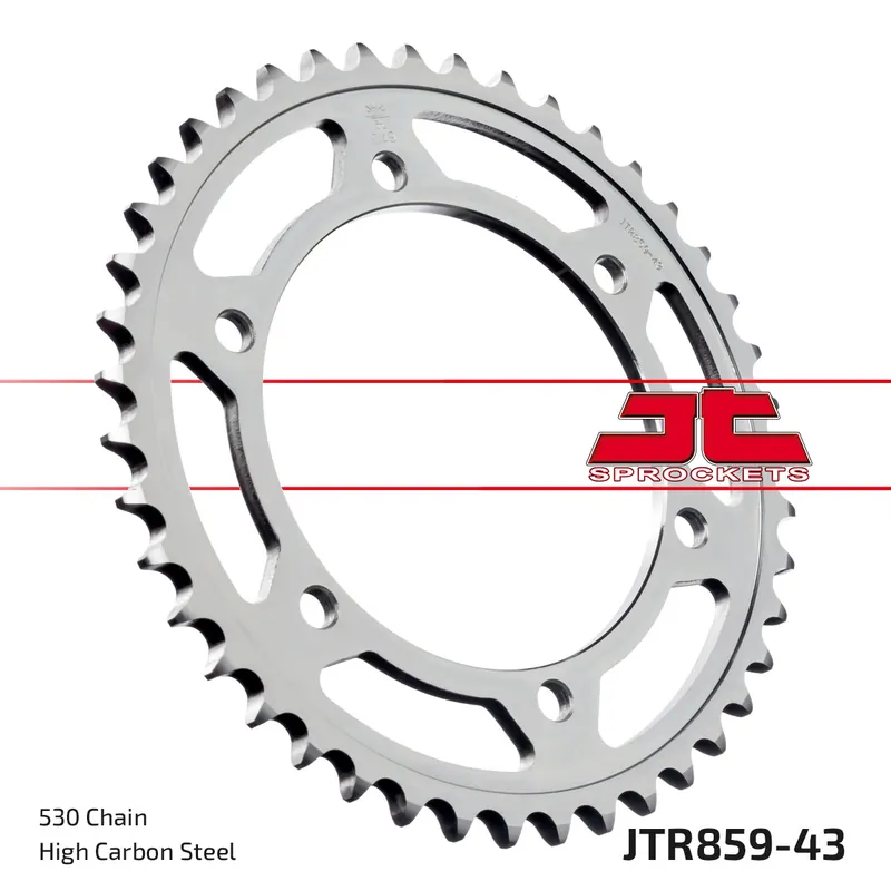 Kettenrad JT Sprockets 530 43Z Innendurchmesser 130mm Lochkreis 150mm für Yamaha FZS Fazer S XJR FJ A YZF R Thunderace FZR Exup Thunder Cat 600 - 1300 Bj. 1984 - 2003 Top-Preis