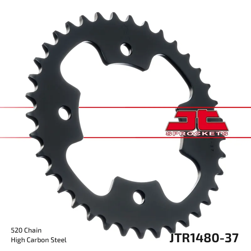 Kettenrad JT Sprockets 520 37Z Innendurchmesser 101mm Lochkreis 127mm für Polaris Outlaw S.E. RS.E. S Predator Troy Lee E LE MXR 90 - 525 ccm Super-Preis