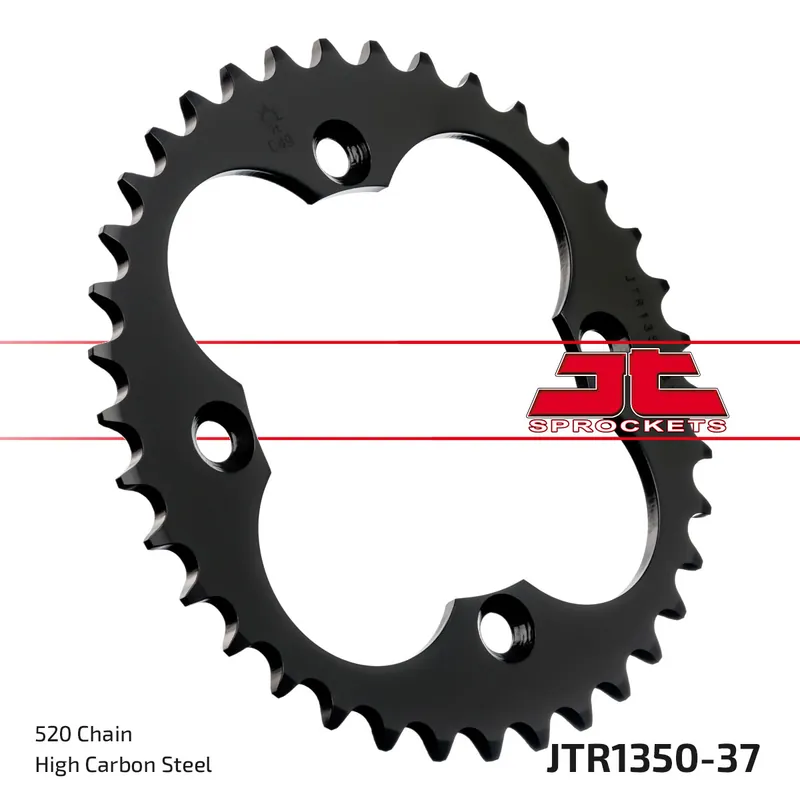 Garantierte Lieferung Kettenrad JT Sprockets 520 37Z Innendurchmesser 110mm Lochkreis 130mm für Beeline Bestia 5.5 Onroad LOF Supermoto, Adly Hurricane S Honda TRX EX Sportrax
