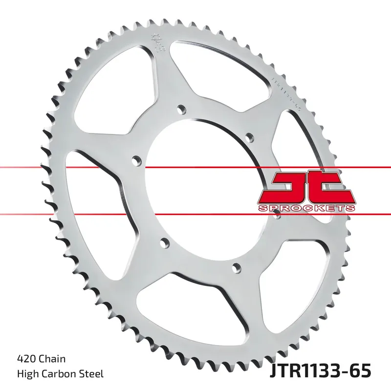 Kettenrad JT Sprockets 420 65Z Innendurchmesser 108mm Lochkreis 123mm für Aprilia SX, Derbi Senda SM DRD X-Treme Pro Racing R RS4 Ltd Edition RS Motorhispania Echt