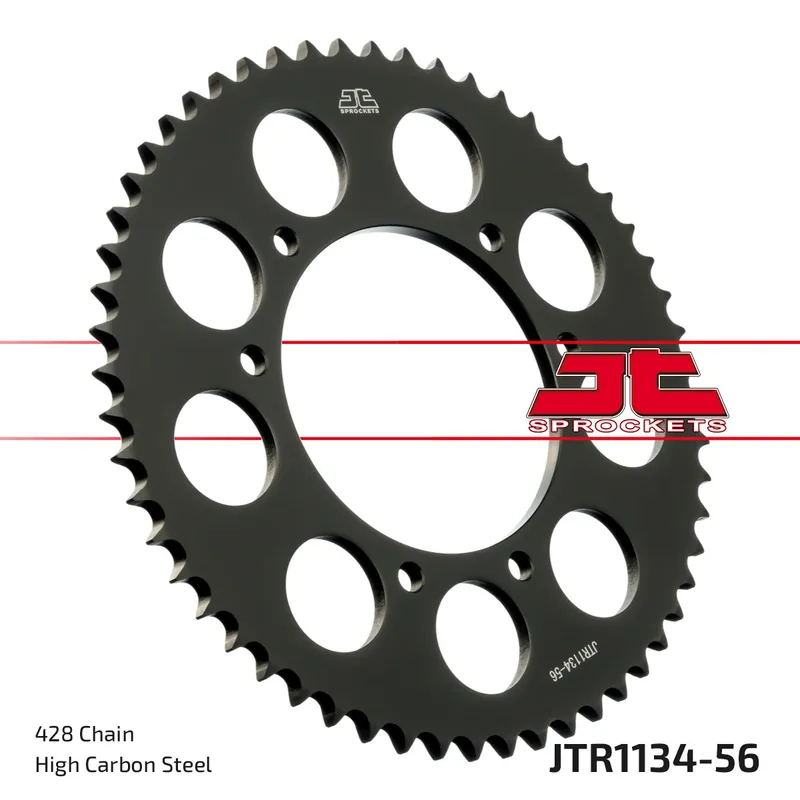 Garantierte Lieferung Kettenrad JT Sprockets 428 56Z Innendurchmesser 105mm Lochkreis 125mm für HM CRE Derapage RR, Rieju Marathon AC Cross Supermoto Derbi Senda R 4V DRD