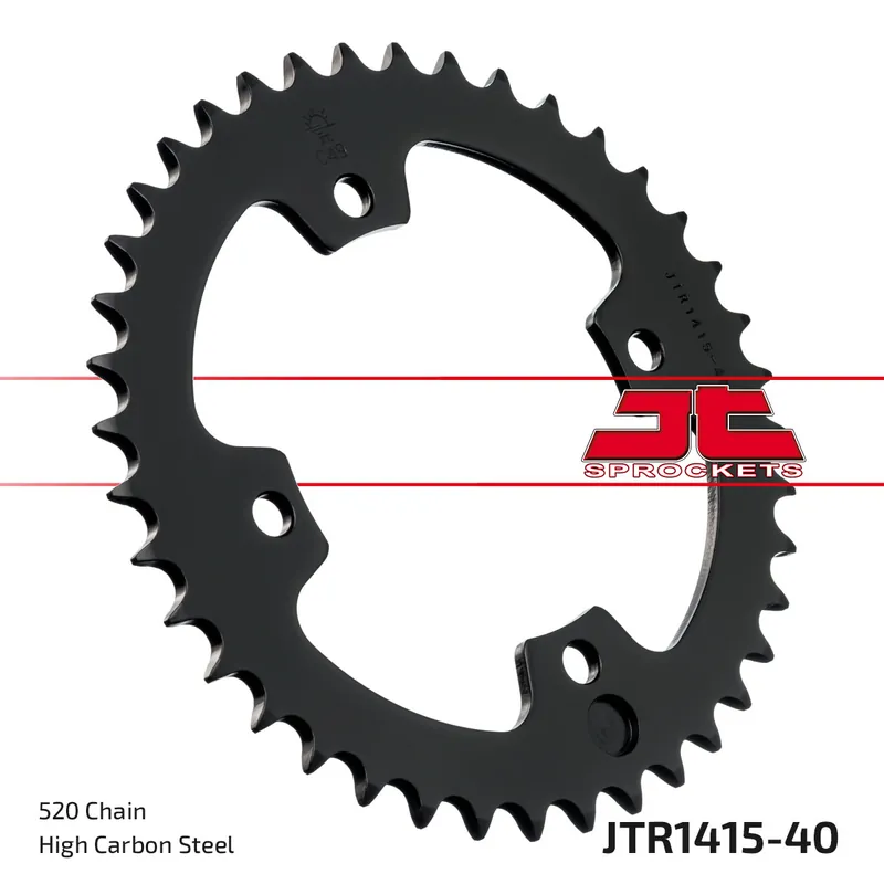 Begrenztes Angebot Kettenrad JT Sprockets 520 40Z Innendurchmesser 110mm Lochkreis 130mm für Dinli Special S, Kawasaki KFX R 450 / 460 ccm