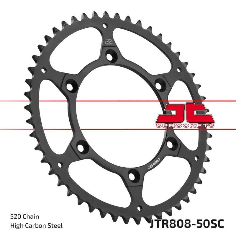 Kettenrad JT Sprockets 520 50Z Innendurchmesser 126mm Lochkreis 146mm für Suzuki DR-Z E K DR S SH SE SM RMX Z RM-Z RM 125 - 450 ccm Bj. 1980 - 2022 Must-Have