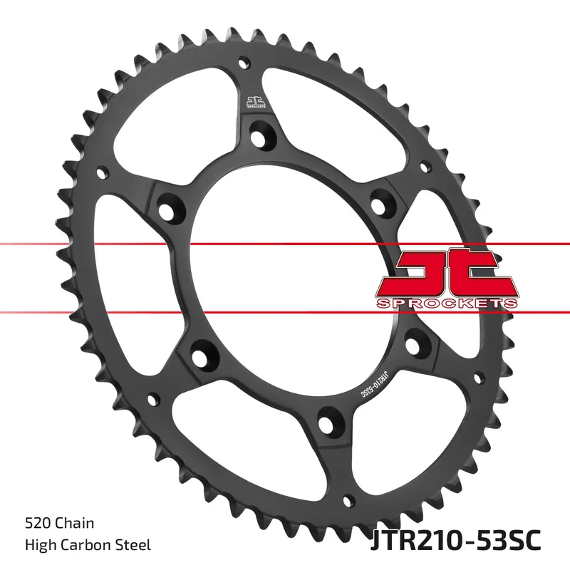 Kettenrad JT Sprockets 520 53Z Innendurchmesser 125mm Lochkreis 153mm für Honda CR R CRF L Rally, HM CRE F XR RX 125 - 650 ccm Bj. 1983 - 2021 Nur Heute