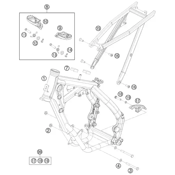 Kracherpreis RAHMEN ‘‘462L3‘‘ ANTHR.-MET.