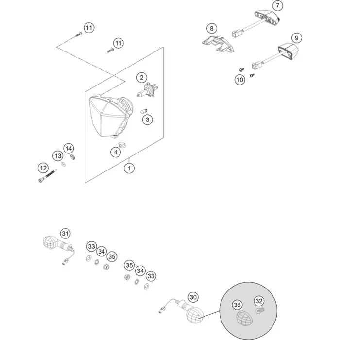 LEUCHTHAUBE LI./RE. 05 Neu Im Sortiment